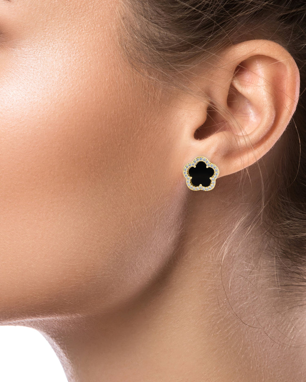 Clover and Pave Studs