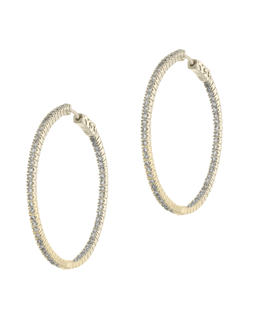 Round CZ 2" Inside Out Hoop