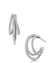 Petite Triple Hoop Earrings