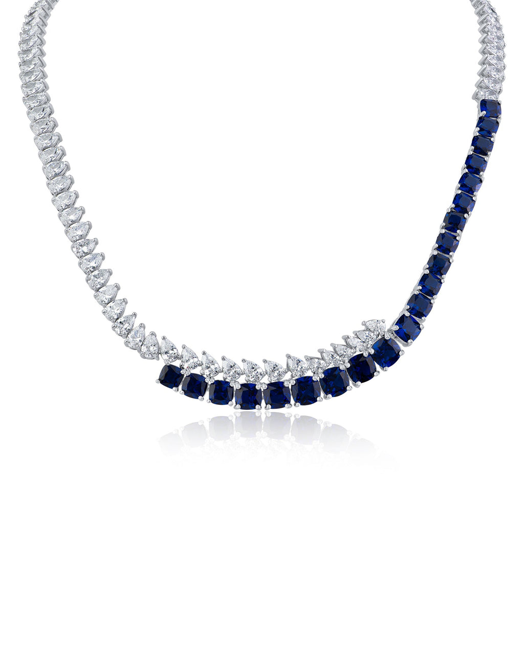 Sapphire Overlapping Statement Necklace