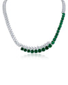 Emerald Overlapping Statement Necklace