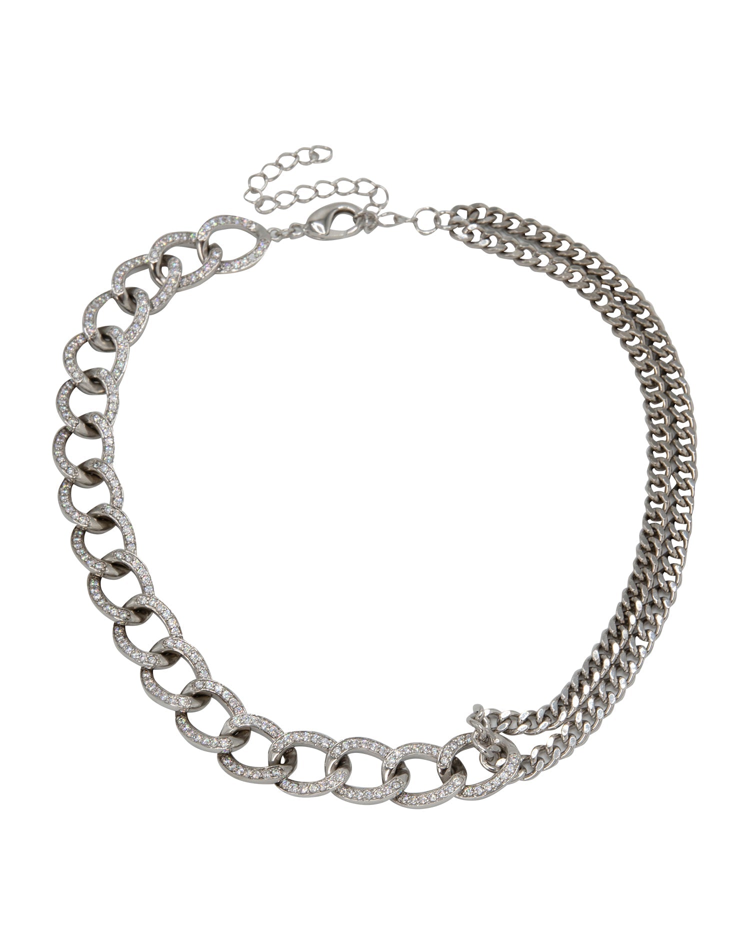 Interlocking Double Chain Necklace
