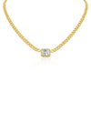 Emerald CZ Center Chain Necklace