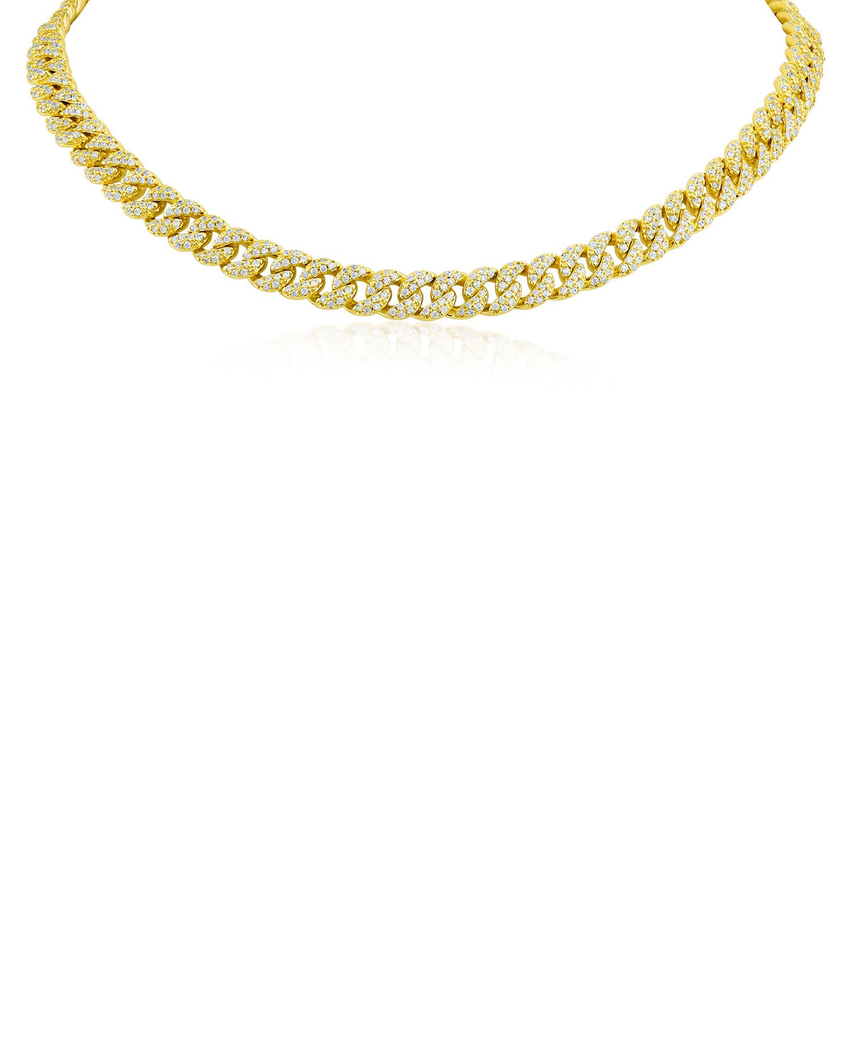 Adjustable Pave Chain Necklace