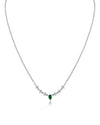 Round and Pear Delicate Necklace