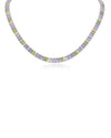 Vibrant Emerald CZ Tennis Necklace