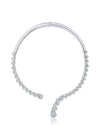 Pear CZ Collar Necklace