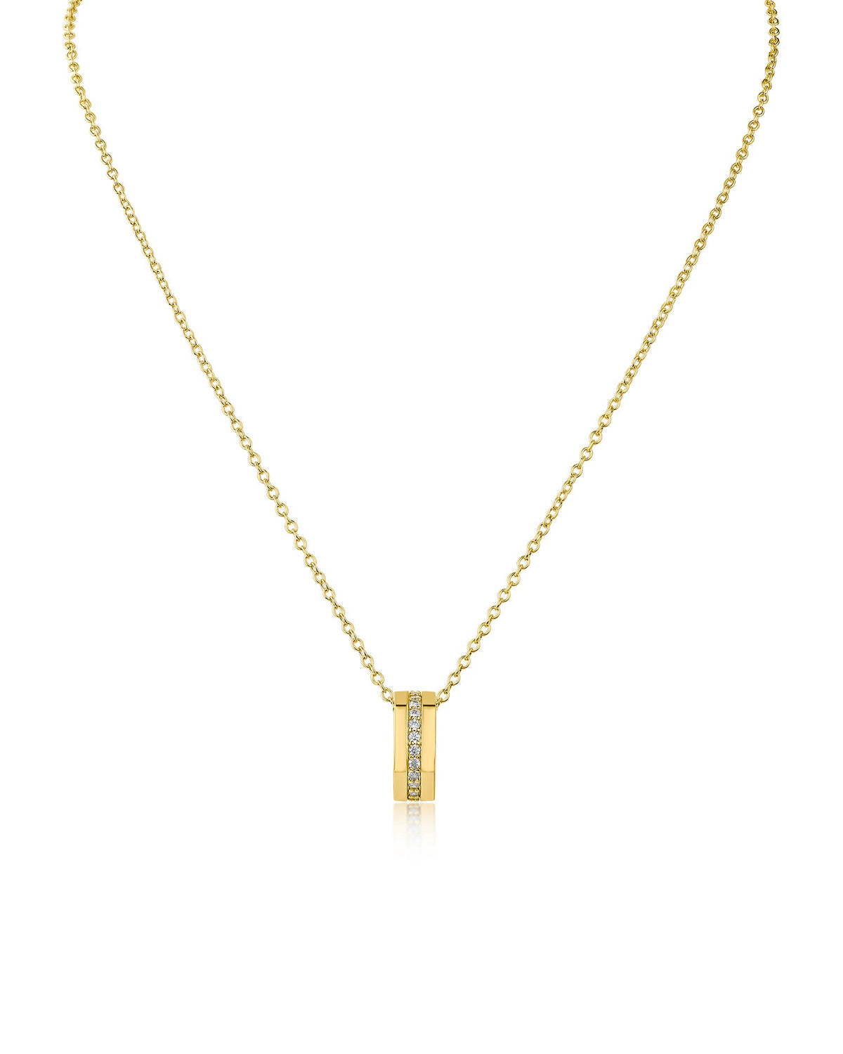 Pave CZ Ring Pendant