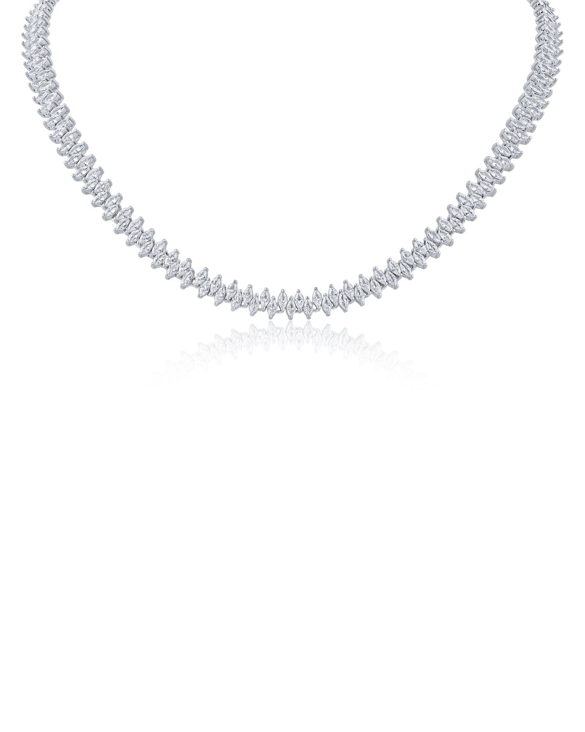 Alternating Marquise CZ Necklace