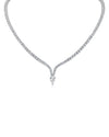 Pear CZ Drop Necklace
