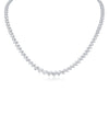 Pear CZ Tennis Necklace