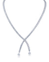 CZ Crossover Necklace