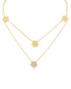 Double Stranded Clover Necklace