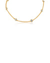 16" Yellow Gold Station Necklace