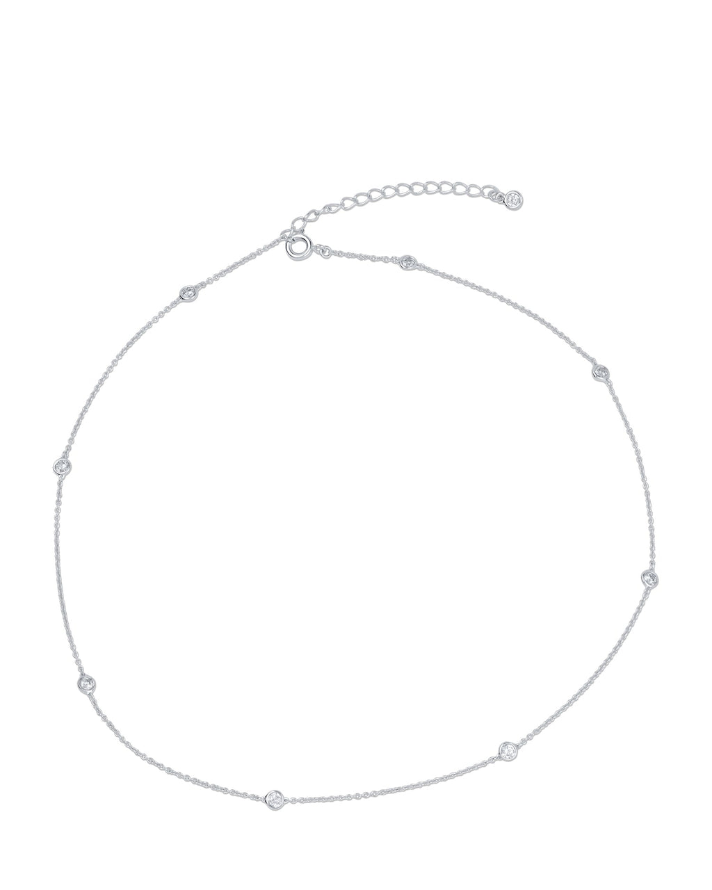 16" Delicate Diamonds by the Yard Necklace