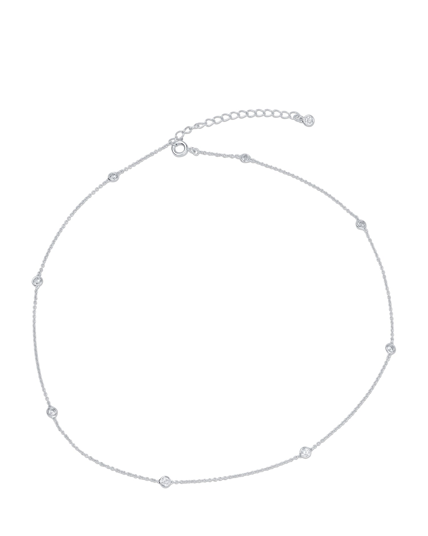 16" Delicate Diamonds by the Yard Necklace