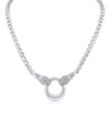 Pave Double Panther Necklace
