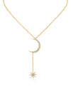 Celestial Moon and Star Necklace