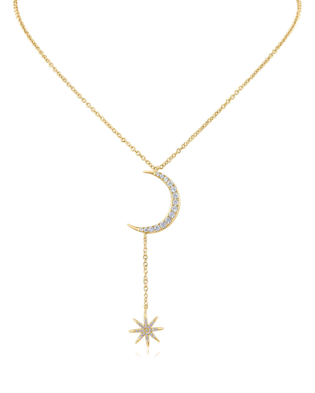 Celestial Moon and Star Necklace