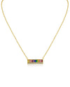 Baguette Rainbow Necklace