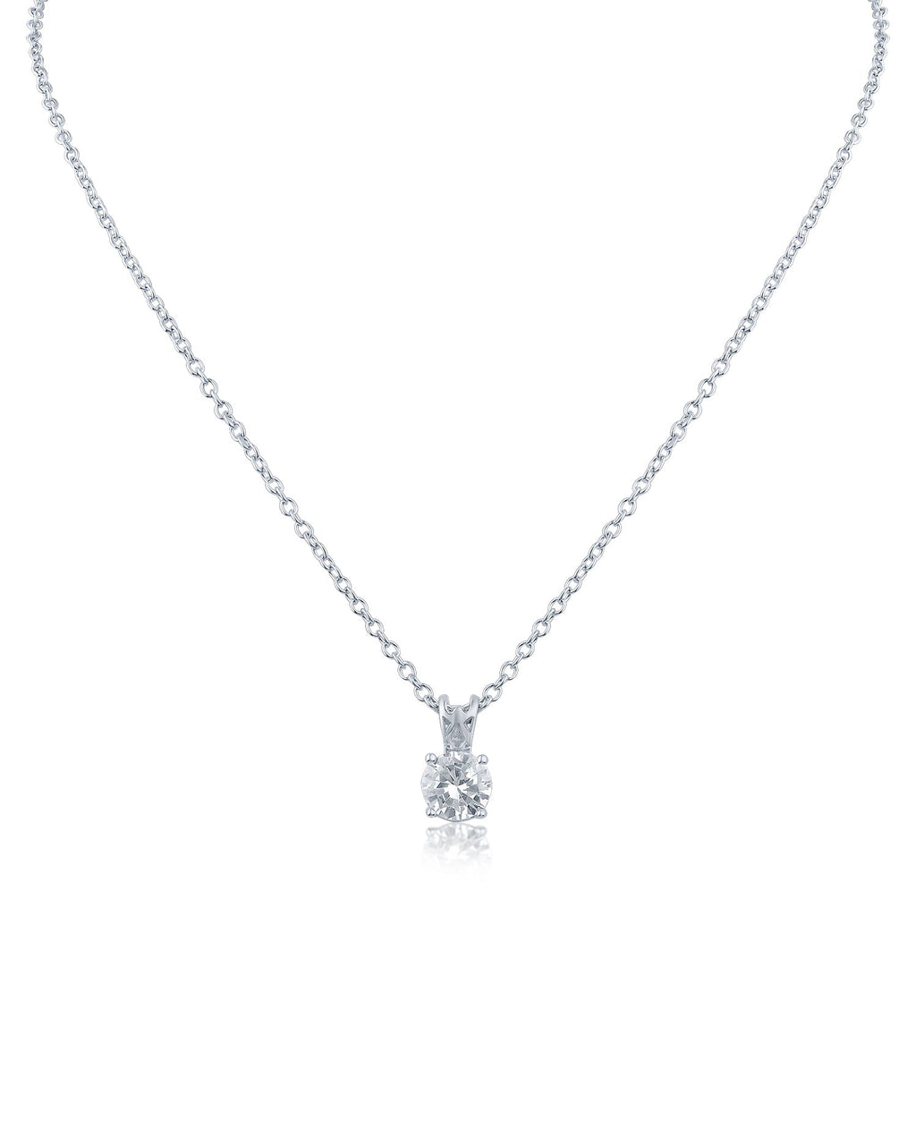 Classic Round Pendant Necklace