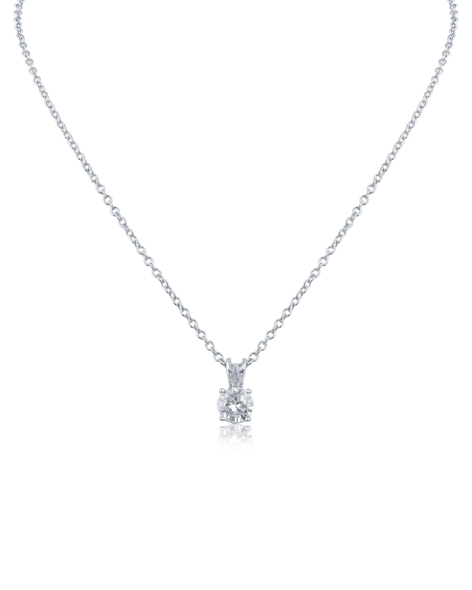 Classic Round Pendant Necklace