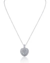 Pave Heart Pendant Necklace