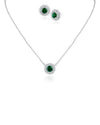 Round Emerald CZ Box Set