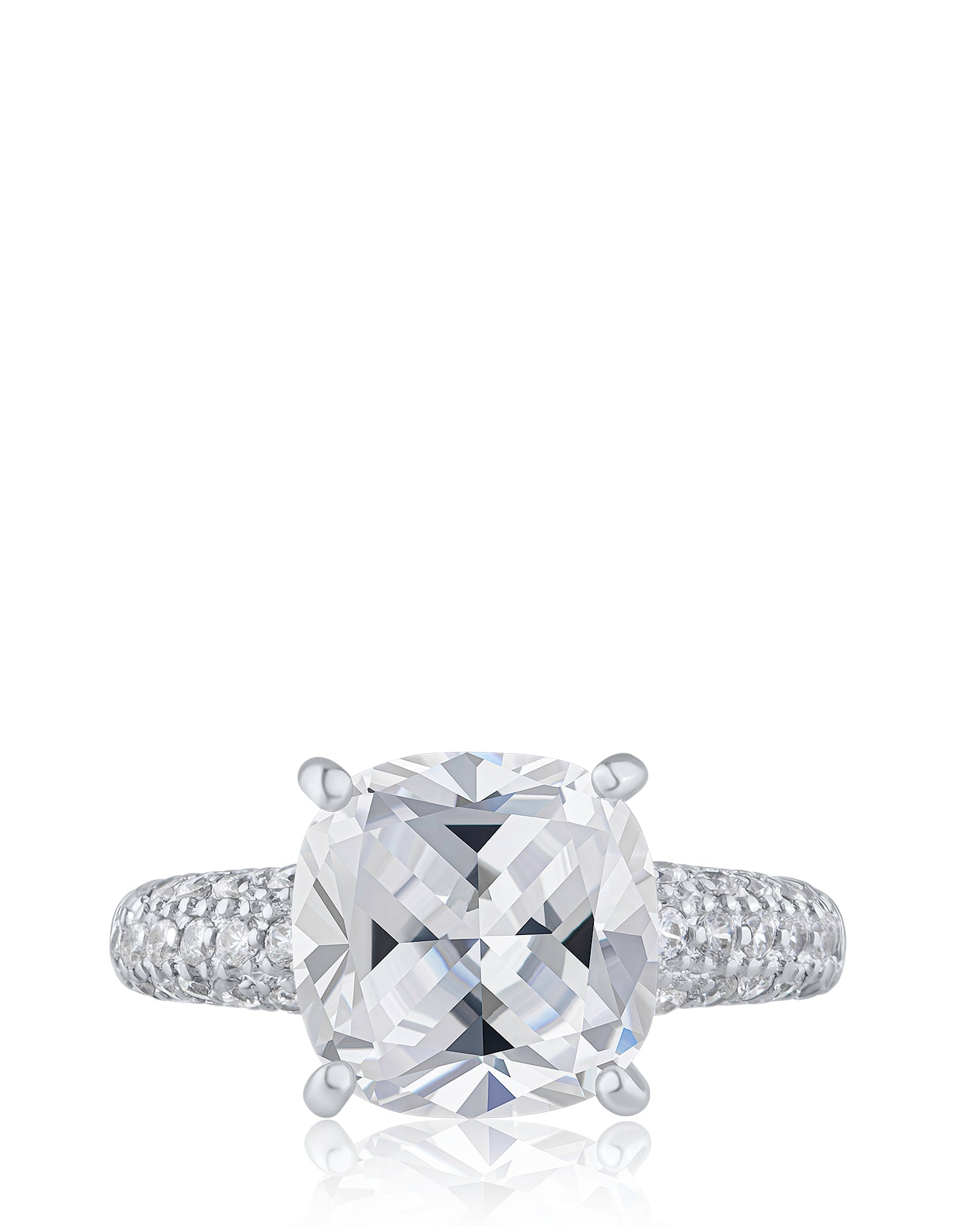 Cushion CZ ring