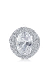 Oval and Star Setting CZ Ring
