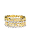 Mixed Metal Four Stack Ring
