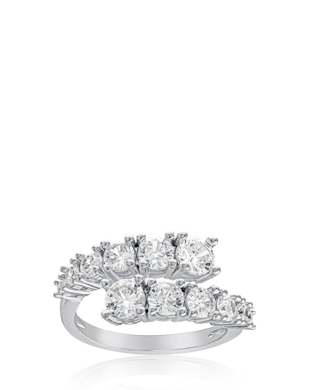 Round CZ Wrap Ring