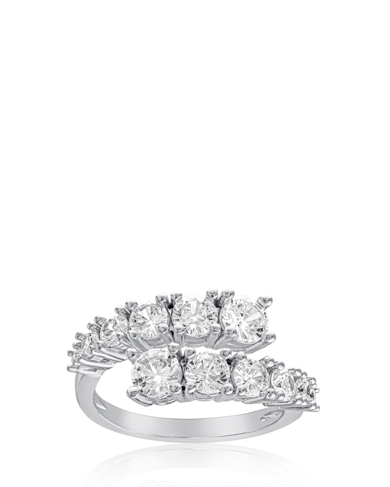 Round CZ Wrap Ring