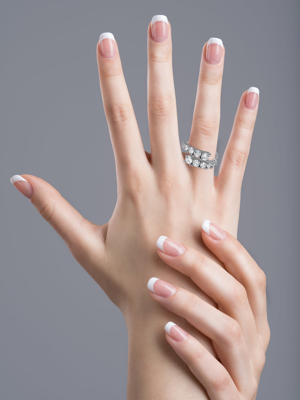 Round CZ Wrap Ring