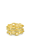 Pave Chain Stacked ring