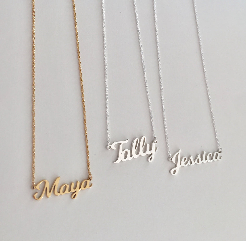 Olivia Nameplate Necklace