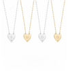 Mijal Diamond Heart Initial Necklace