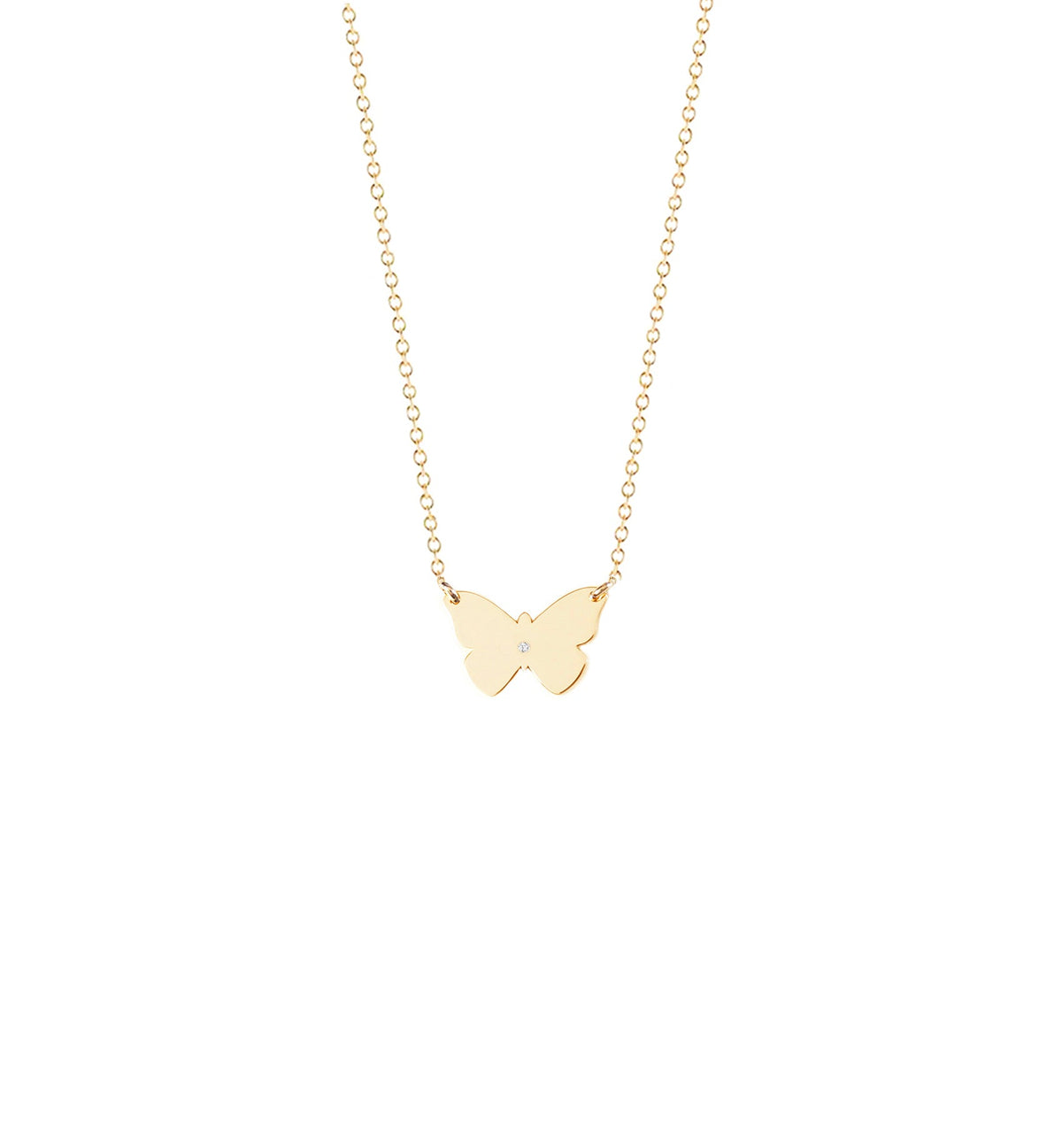 Mini Diamond Butterfly Necklace