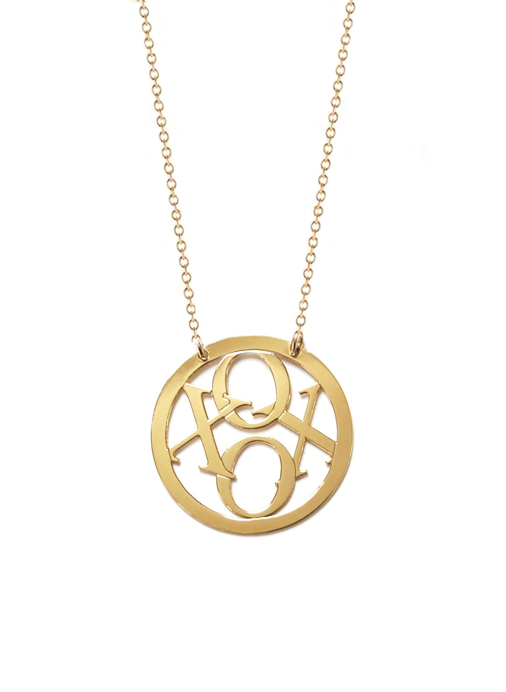 XOXO Circle Necklace