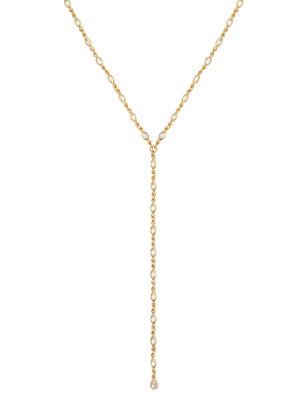 Portia Marquise Lariat Necklace