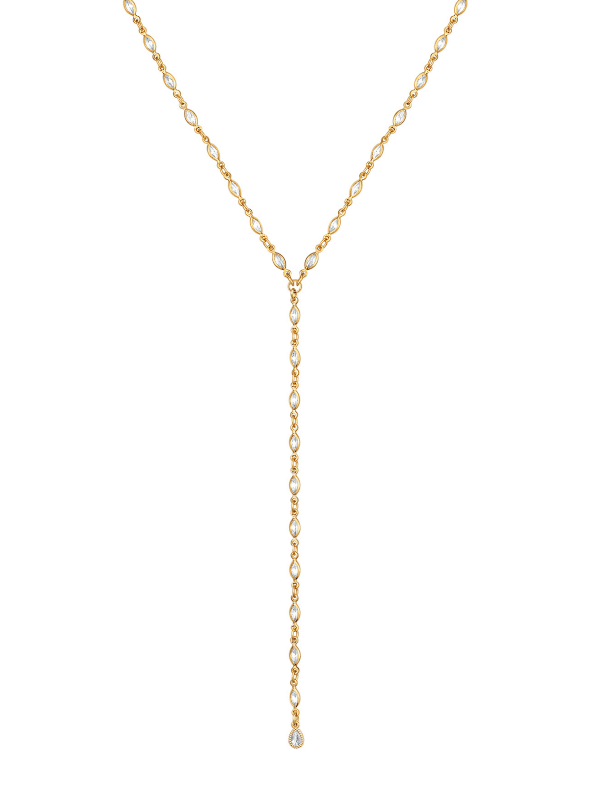 Portia Marquise Lariat Necklace