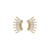 Petite Crystal Madeline Earrings Gold