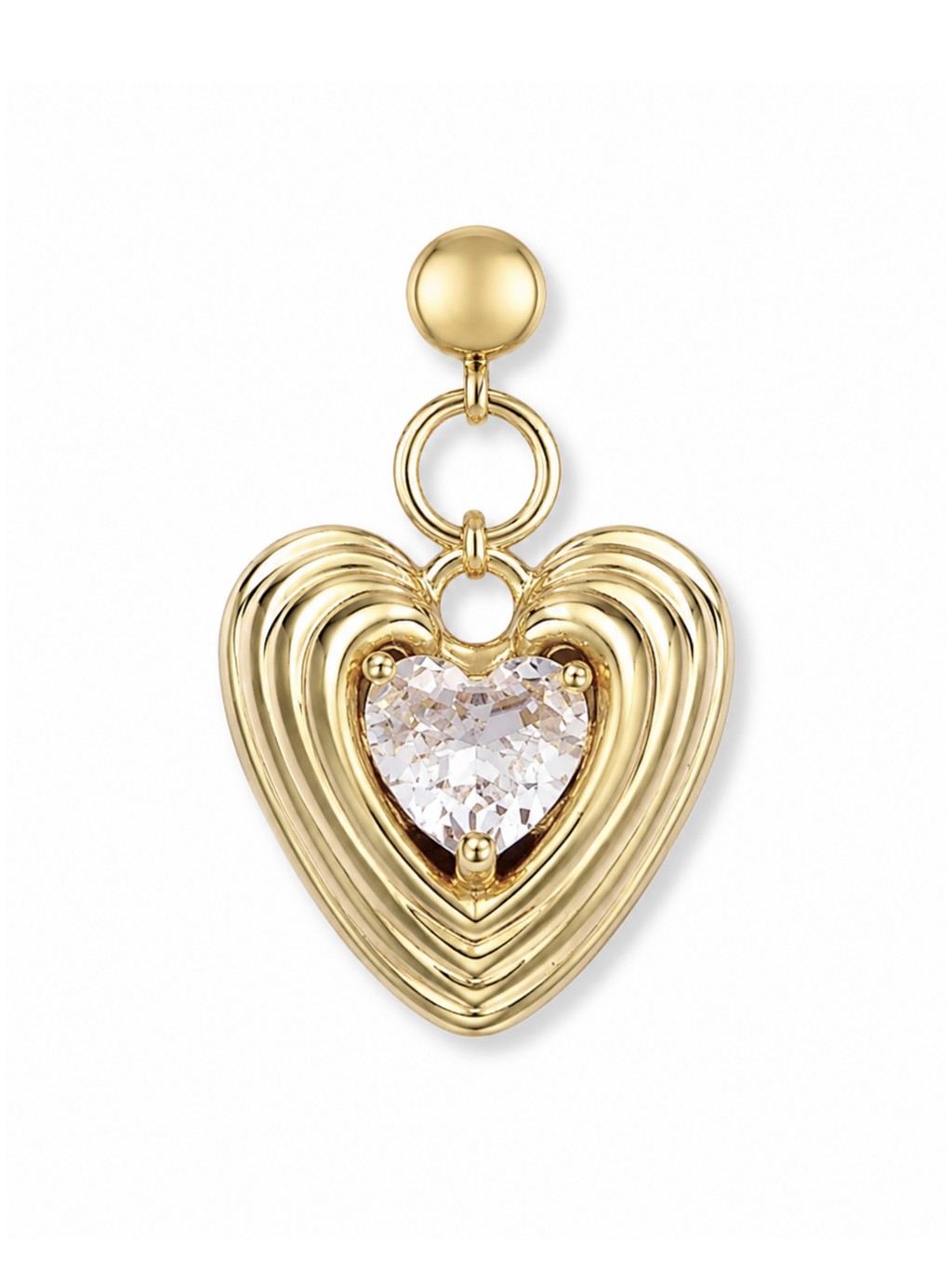 Radiant Retro Heart Grip Charm