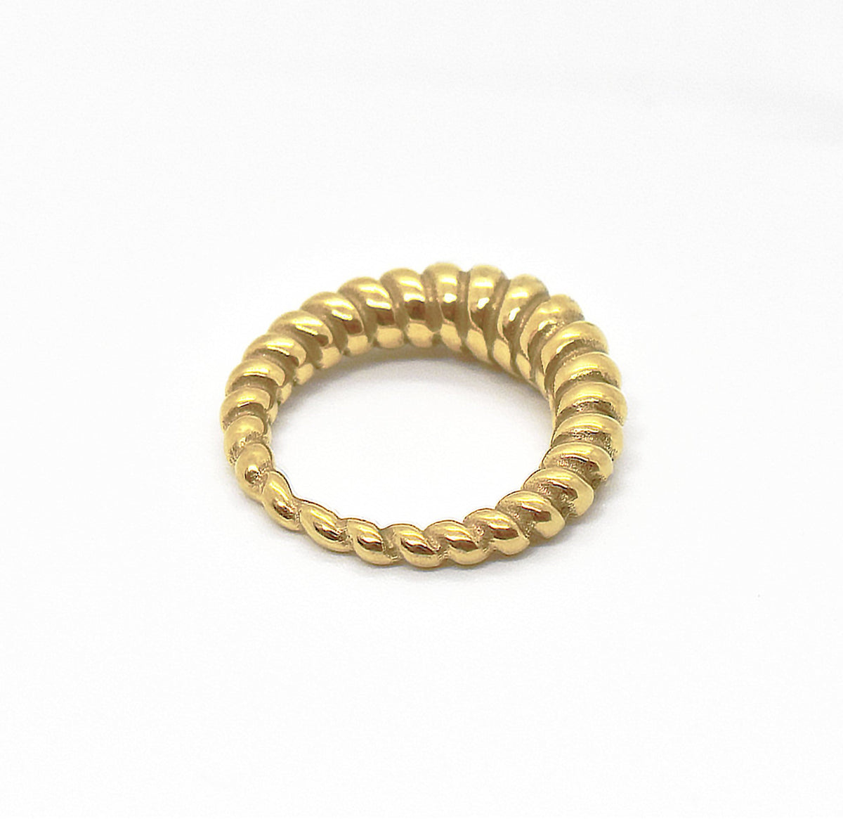 CAMRON THIN GOLD CROISSANT RING