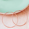 Rose Gold Hoop Earrings