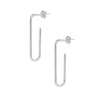 PARKER SILVER PAPERCLIP EARRINGS