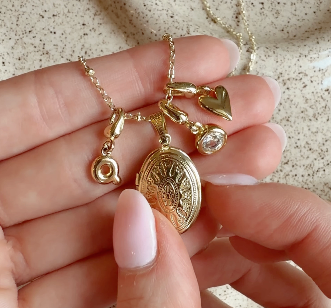 Bezel Birthstone Clip Charm