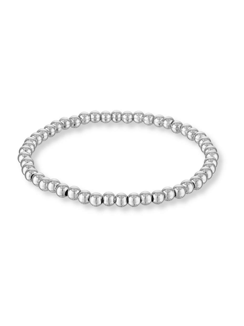 Silver Stretch Bead Bracelet