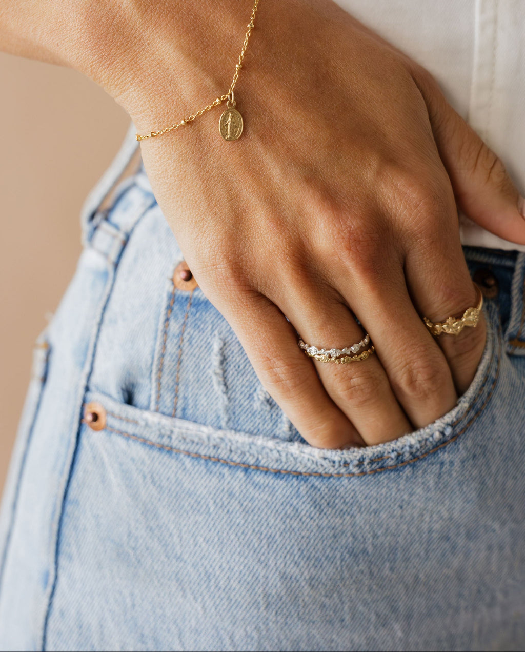 Mystical Rose Ring in Gold Vermeil