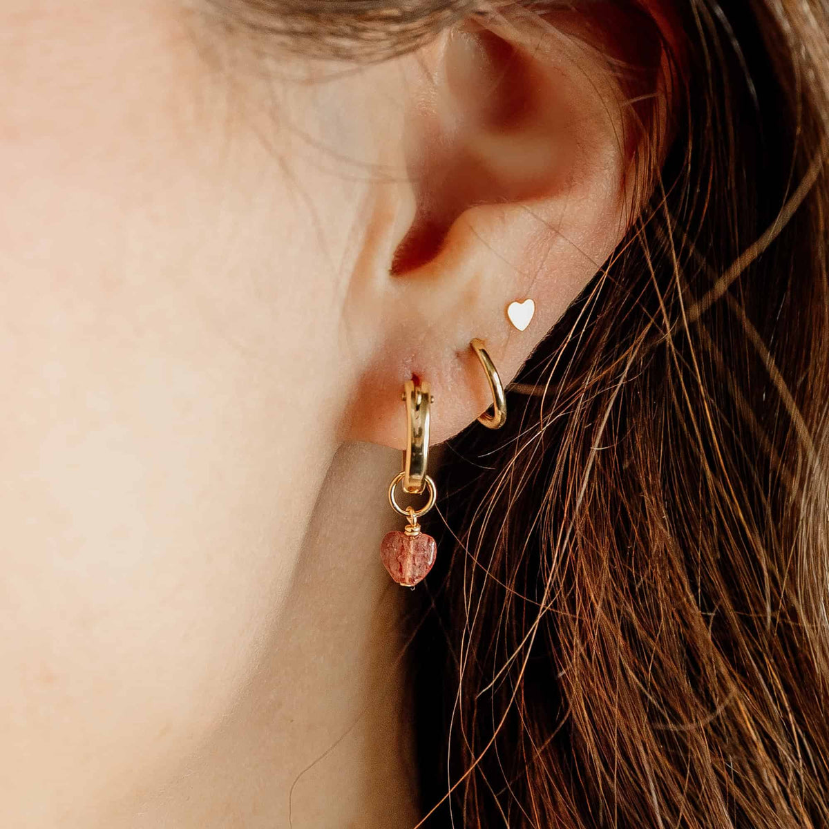 Mini Heart Stud Earrings